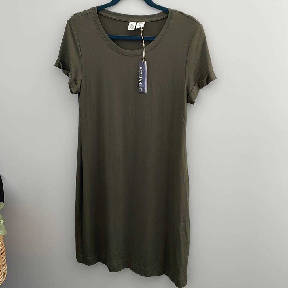 NWT Artisan NY Olive Shirt Dress